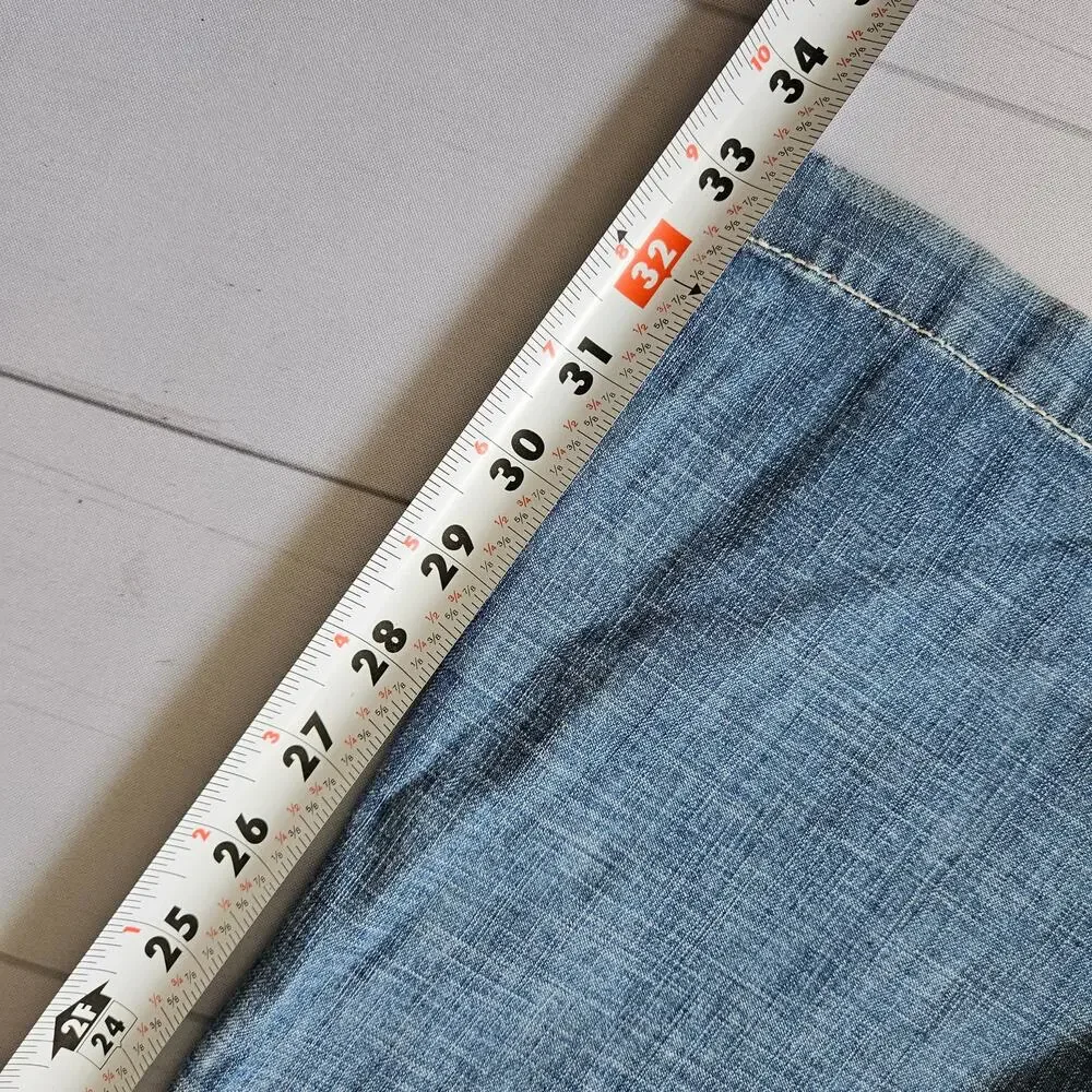 Euro Y2k Jeans Low-Rise Flared Fairycore - Size 30 - Picture 4 of 8